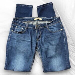 Dark Blue Stretch Skinny Jeans Size: L